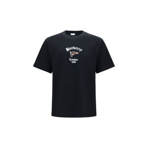 Burberry Men Check Cotton T-Shirt